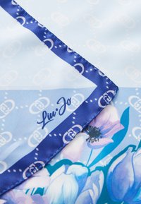 LIU JO FOULARD FLOWER CORNER  - Foulard - cielo