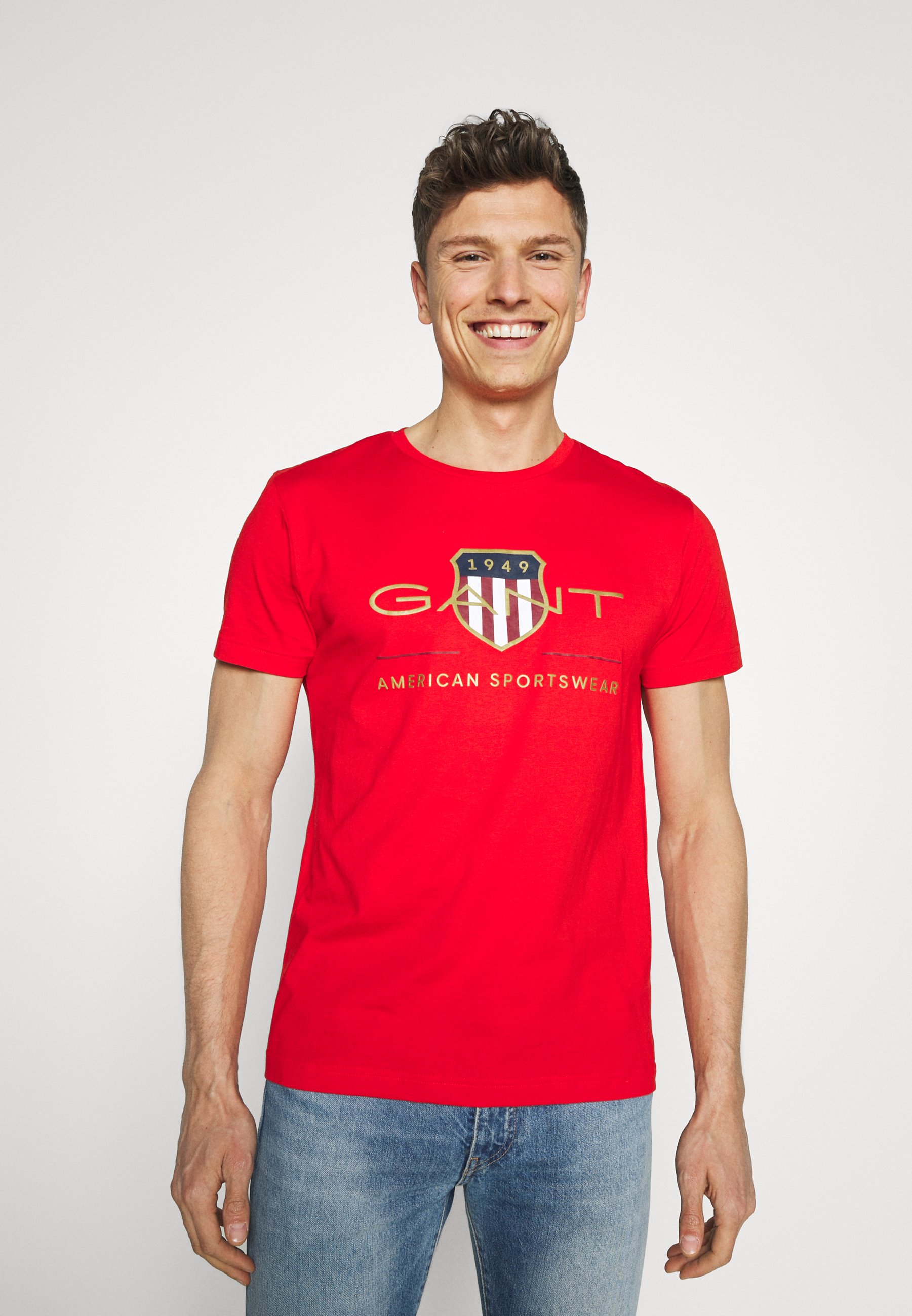 gant red t shirt