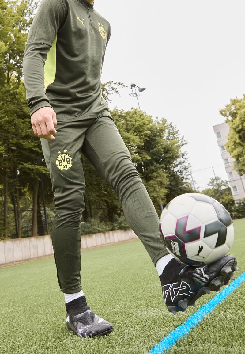 Puma BVB BORUSSIA DORTMUND TRAINING PANTS - Fanartikel - myrtle/yellow alert