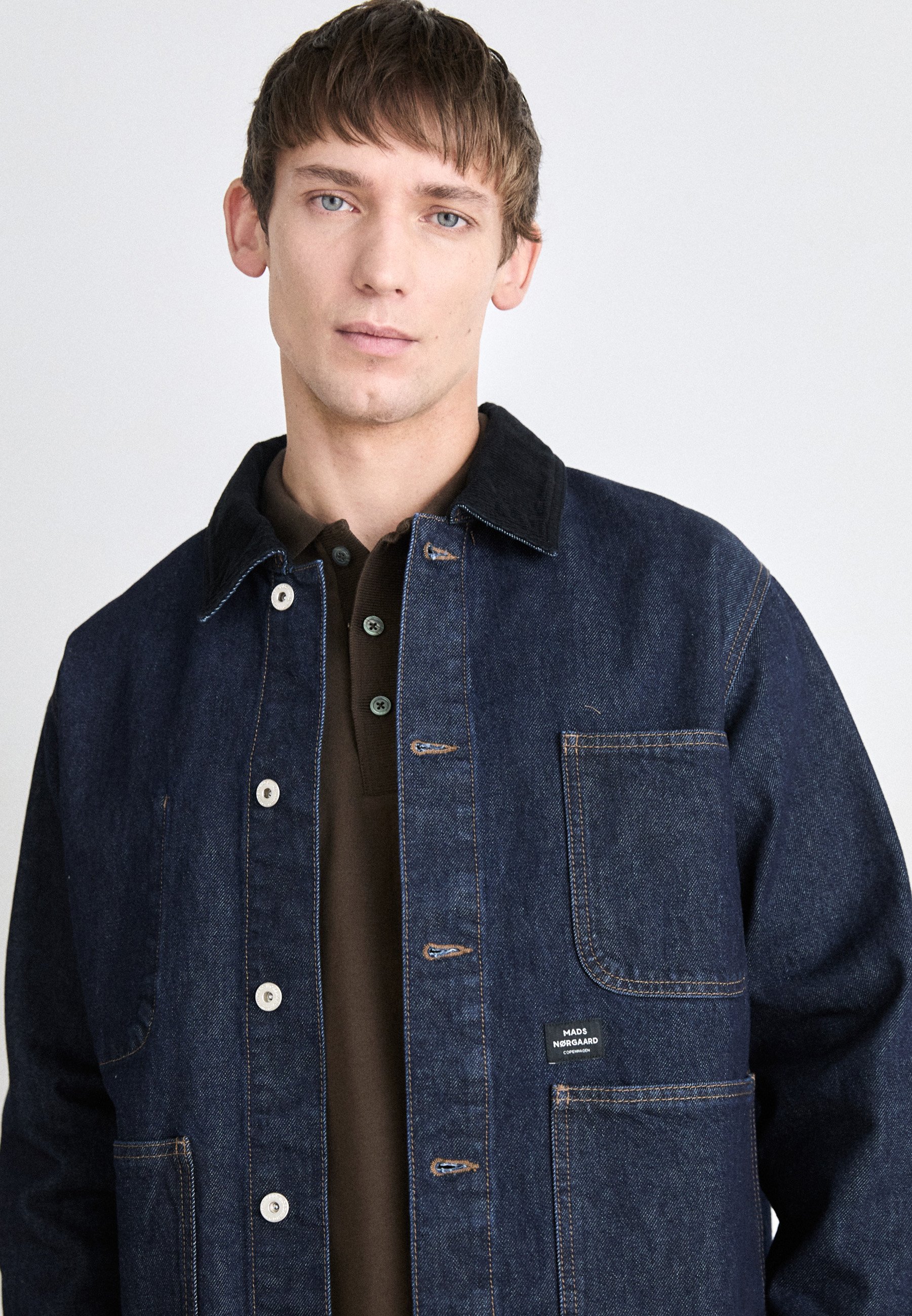 Mads Nørgaard ARIZONA CHORE JACKET - Denim jacket - blue rinse