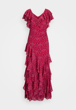 Lauren Ralph Lauren BRAHIMA SHORT SLEEVE GOWN - Długa sukienka