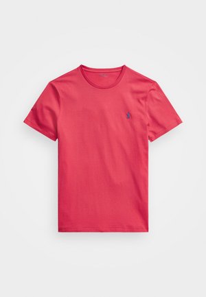 CUSTOM SLIM FIT JERSEY CREWNECK T-SHIRT - T-shirt - bas - sunrise red