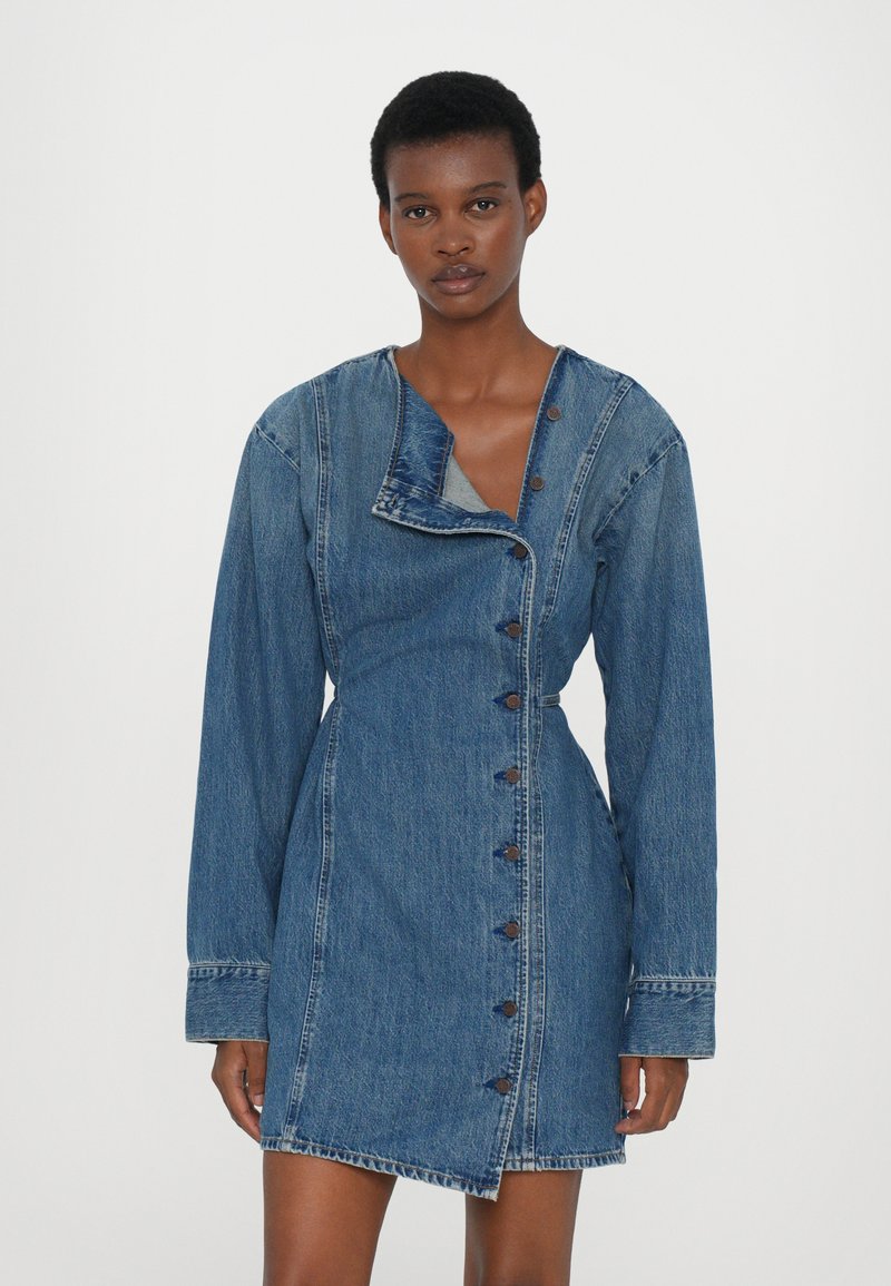 won hundred denim dress Won Hundred SANNINA DRESS - Denim dress - tinted lui blue/blue