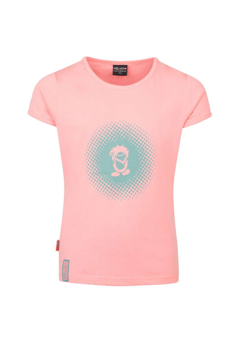 Trollkids Sport T-shirt donkerroze