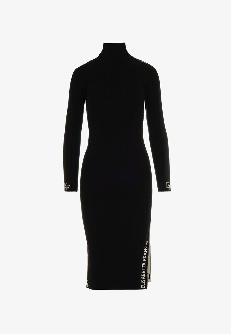 Elisabetta Franchi CON BANDE LUCIDE - Shift dress - nero/black - Zalando Elisabetta Franchi CON BANDE LUCIDE - Shift dress - nero/black - Zalando
