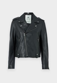 COACH MOTO JACKET - Lederjacke - black