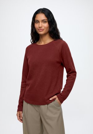 Marc O'Polo DENIM, RAGLAN SLEEVES - Strickpullover - deep burgundy