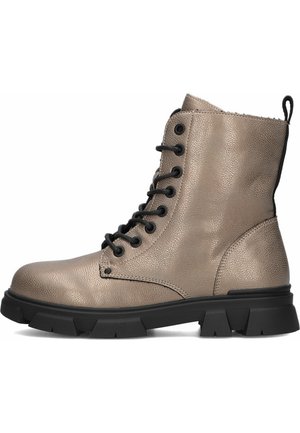Lace-up ankle boots - brons