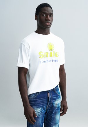 LOOSE FIT - Μπλουζάκι με στάμπα - white