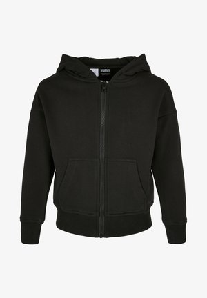 Majica s kapuljačom i patentnim zatvaračem - black
