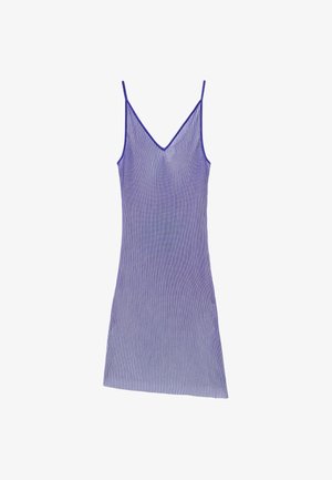 & OTHER STORIES, & OTHER STORIES RIB-KNIT MINI DRESS - Vabalt langev kleit - dusty blue