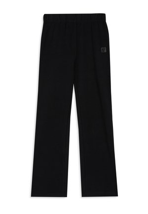 WIDE LEG LOGO TONO SU TONO - Pantaloni sportivi - black