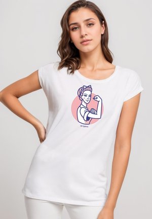 CLASSIC ROLL UP  STGIR - Print T-shirt - white