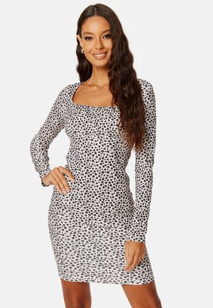 LONG SLEEVE PRINTED DRESS - Sukienka etui