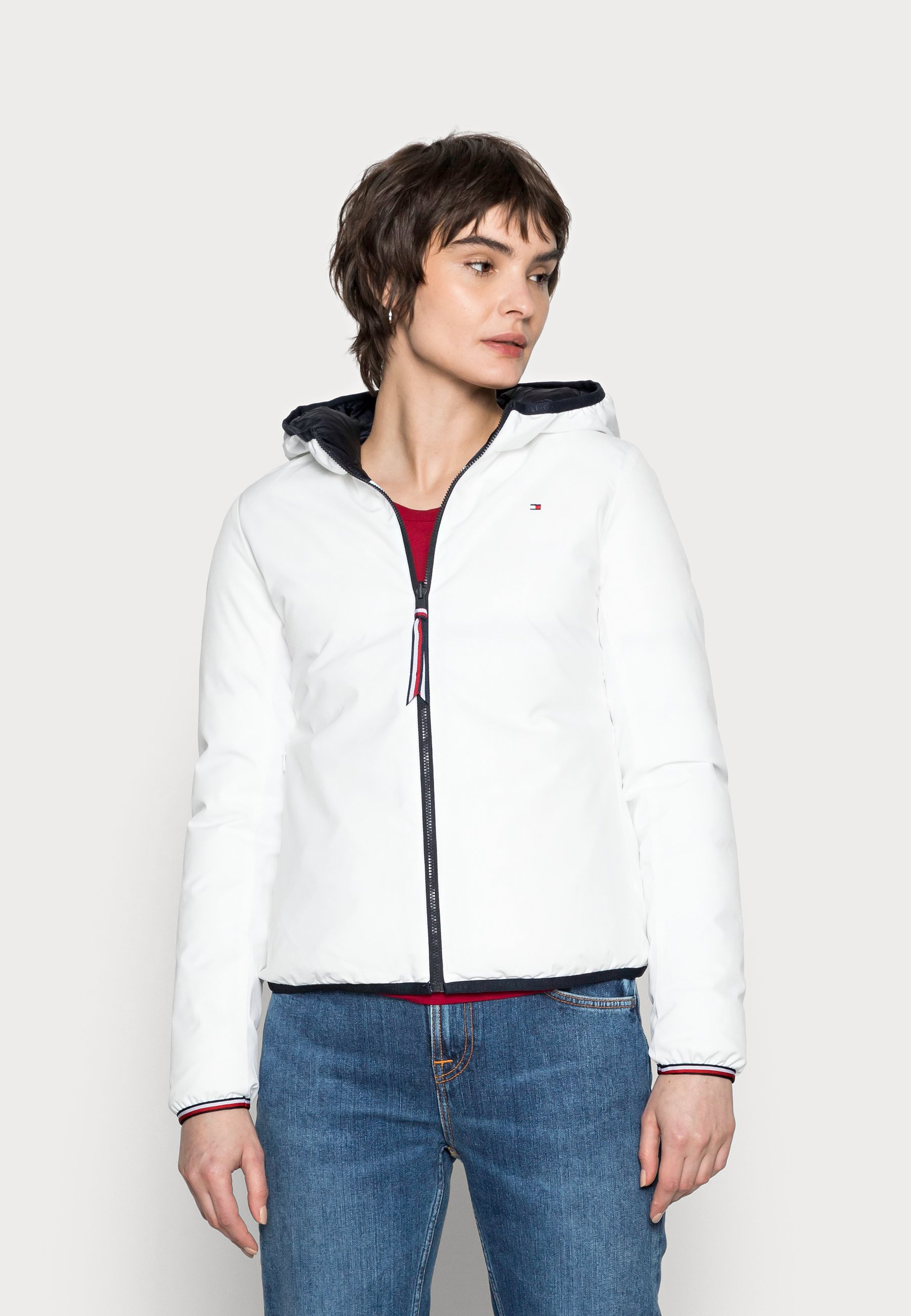 Tommy Hilfiger REVERSIBLE PADDED JACKET - Giacca invernale - white/bianco -  Zalando.it