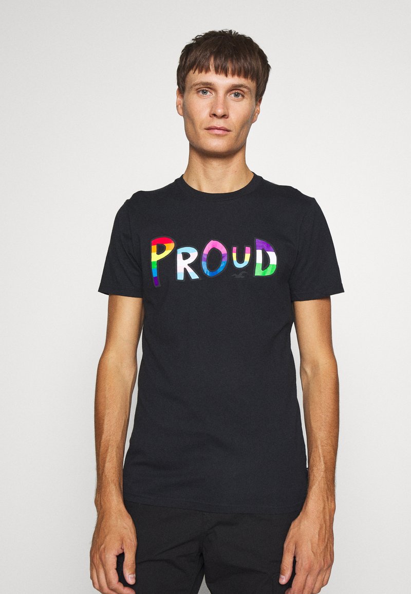 Hollister Co. PRIDE LOGO TEE Tshirt imprimé black