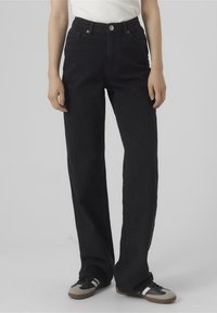 Vero Moda Tall - VMTESSAE - Tiesaus kirpimo džinsai - black Miniatiūros vaizdas 1