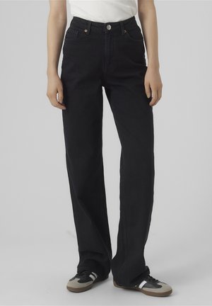 VMTESSAE - Straight leg jeans - black