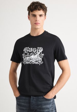 DIWOM - Tričko s potlačou - black