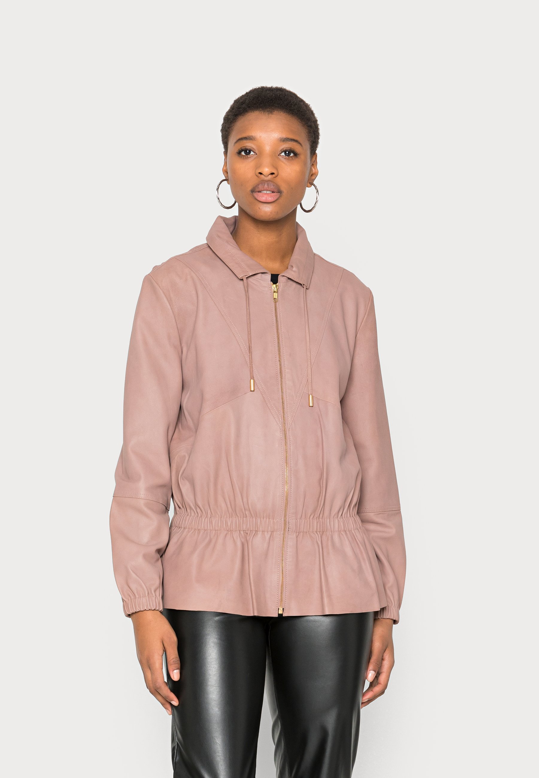 DEPECHE JACKET - Leather jacket - dusty 