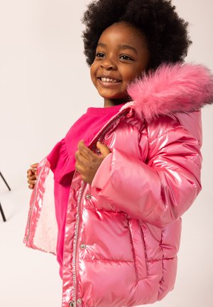 METALLIC PUFFER - Winterjas - pink