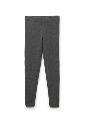 Grå leggings i mjuk jersey, med elastisk midja och en tät passform längs benen, med en slät yta.