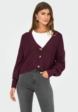 ONLCAROL NICE NOOS - Strickjacke - winetasting