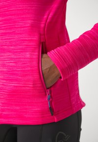 CMP WOMAN JACKET FIX HOOD - Felpa con zip - fuxia melange