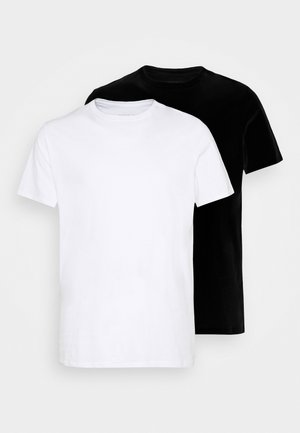 2 PACK - Jednoduché triko - white/black