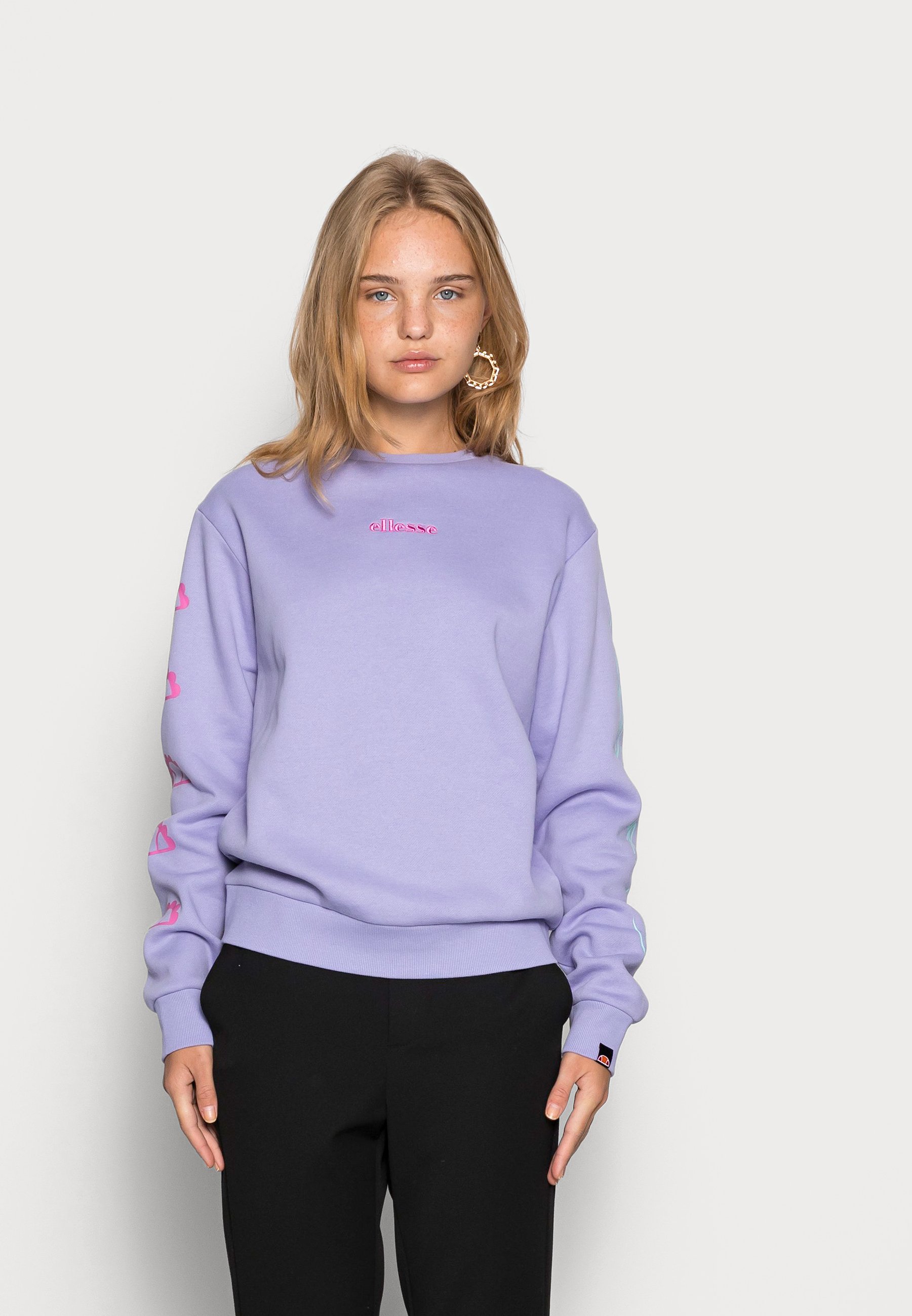light purple sweatshirt