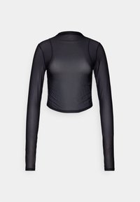 TOP SHEER - Ilgarankovis viršutinės dalies drabužis - black