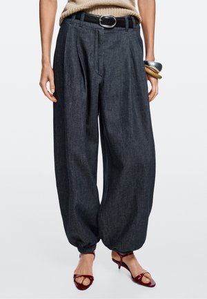Massimo Dutti, BALLOON FIT DENIM - Jeans baggy - dark blue