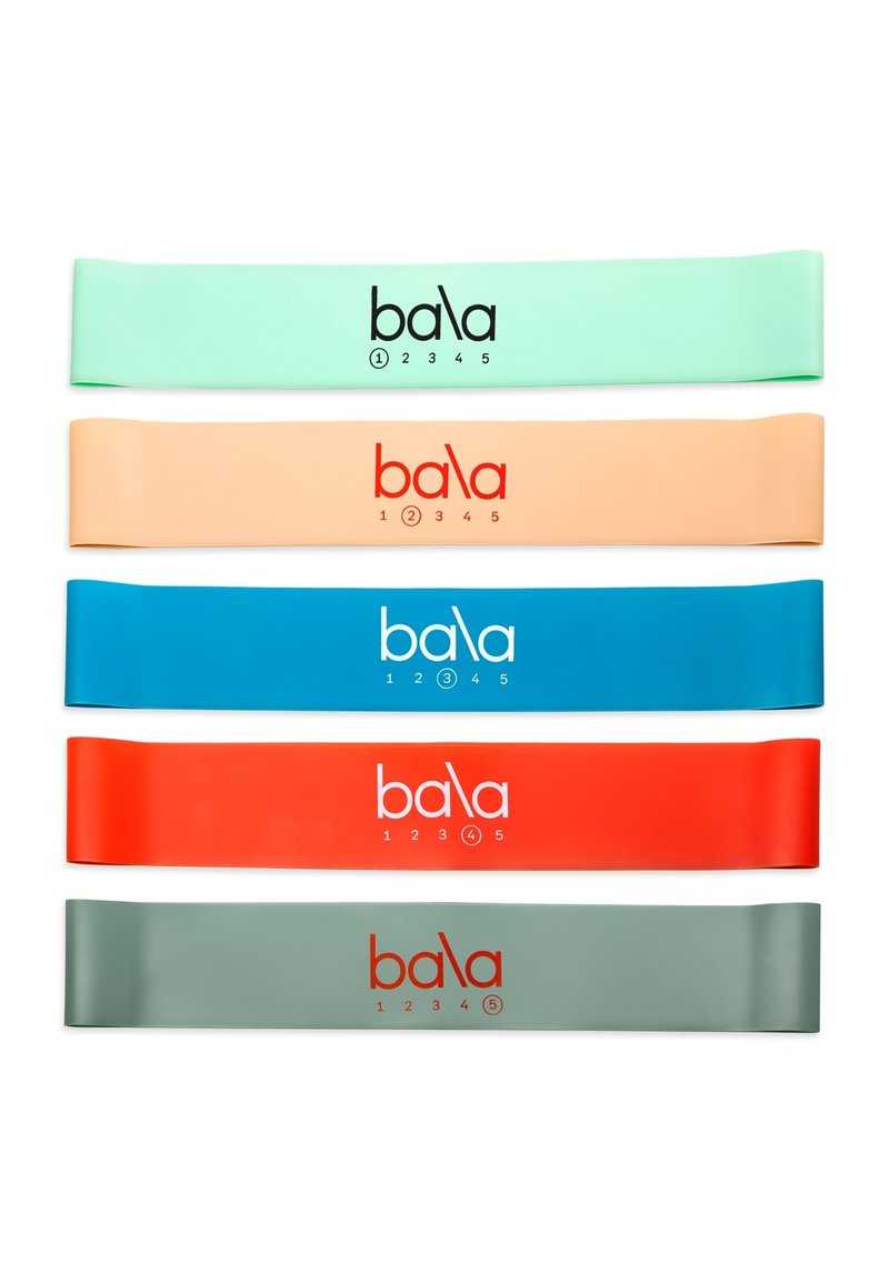 Bala RESISTANCE BANDS 5 PACK Equipement de fitness et yoga multi