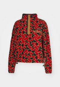 HELVETIA™ II PRINTED CROPPED HALF SNAP - Polárpulóver - red