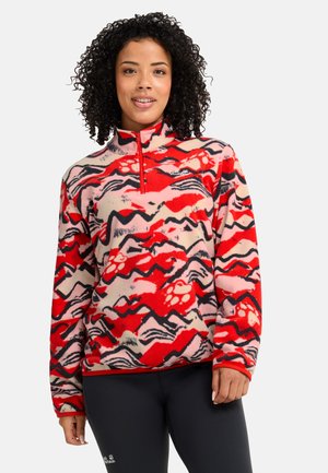 PAW ERA 100 PRINT HZ W - Fleece trui - mountain paw siren red