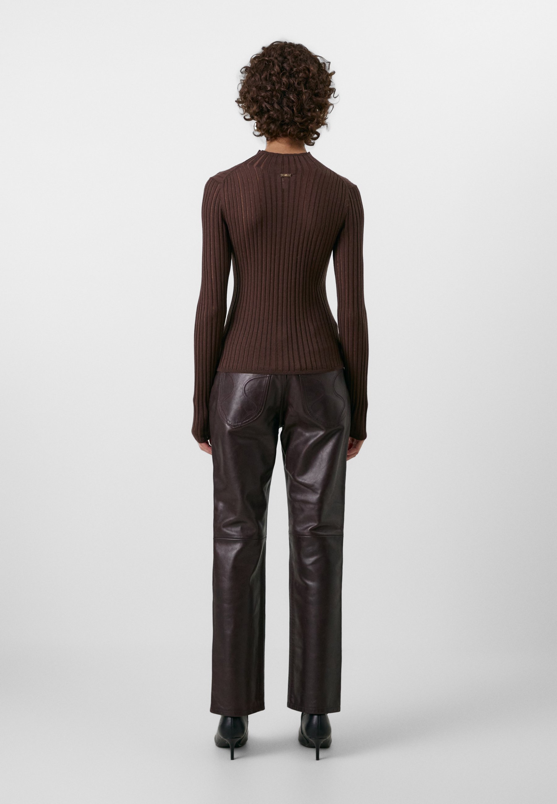 GAP GAP X CULT GAIA LEATHER PANT - Pantalon en cuir - woodsy brown