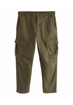 REGULAR FIT - STRETCH UTILITY  - Cargohose - khaki green