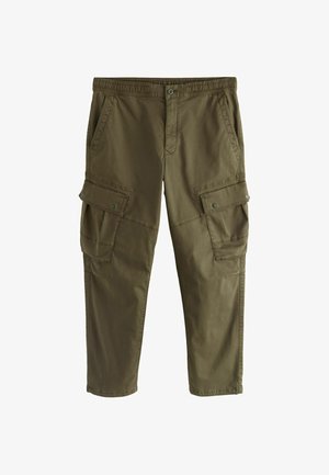 REGULAR FIT - STRETCH UTILITY  - Kareiviško stiliaus kelnės - khaki green