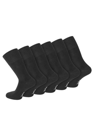 6 PAAR BAMBUS GESUNDHEITS - Socken - schwarz