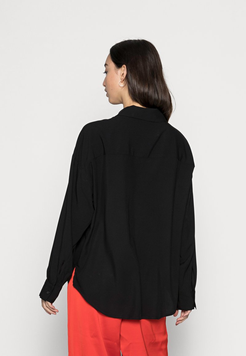 Damen Kleider | Lindex KAI Hemdbluse black/schwarz - MU35866 Damen Kleider | Lindex KAI Hemdbluse black/schwarz - MU35866