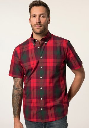 JP1880 CHECK SHIRT, SHORT SLEEVE, BUTTON-DOWN COLLAR, MODERN FIT - Hemd - salsa