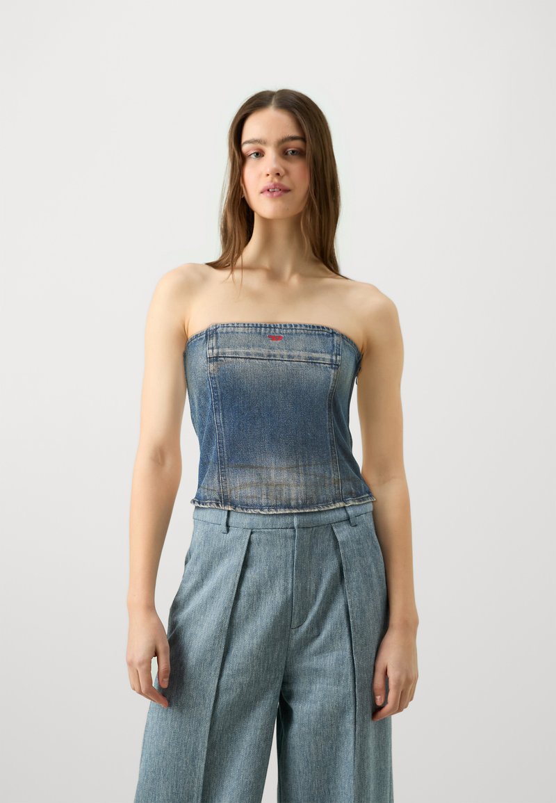 Diesel DE VILLE - Top - blue denim