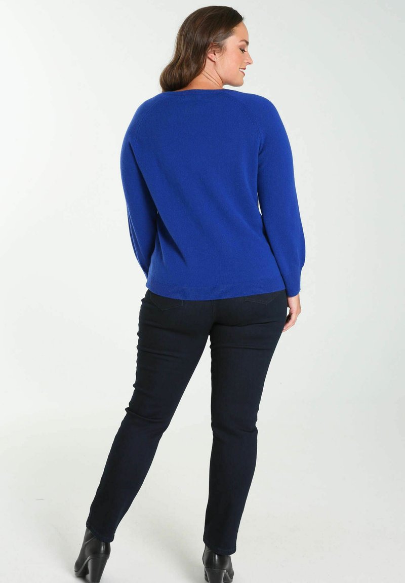 Damen Strickjacken | Promiss Strickpullover royal blue/blau - EP15330 Damen Strickjacken | Promiss Strickpullover royal blue/blau - EP15330