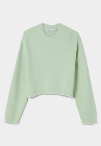 Bershka Stickad tröja - evergreen