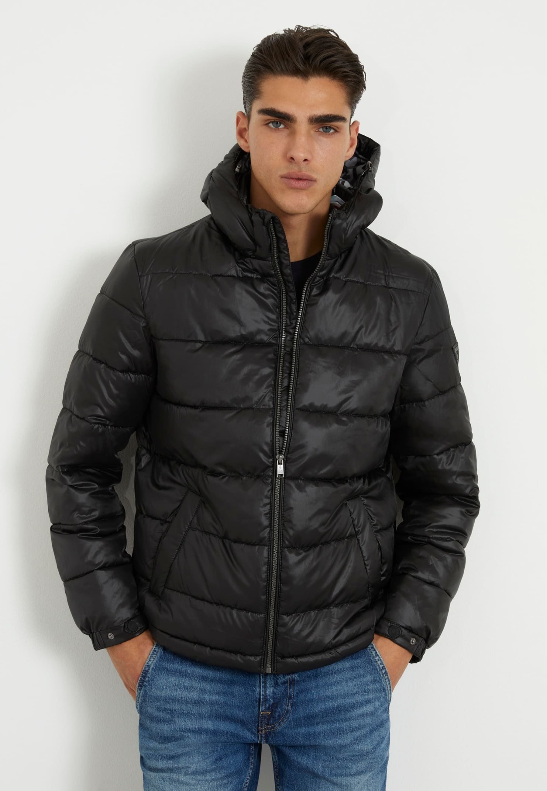 Jeans Guess Trenchcoat Schwarz Guess STEPP AUS STRETCH