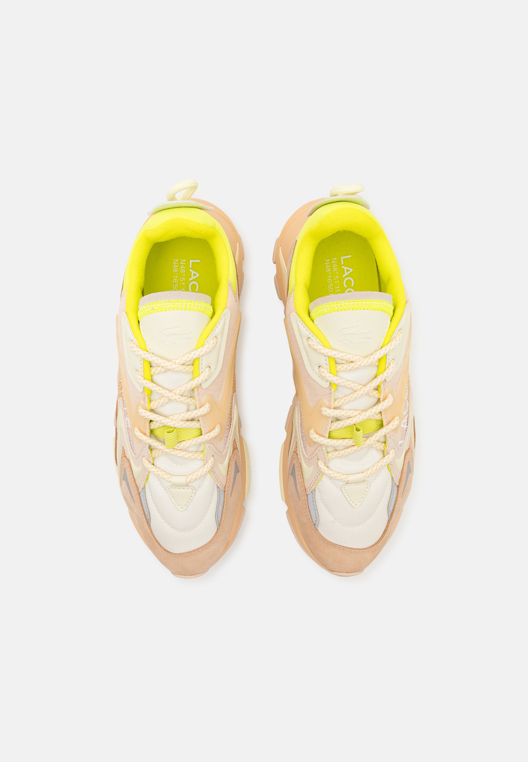 Lacoste L003 NEO TECH 224 - Sneakers low - natur/light yellow/bej