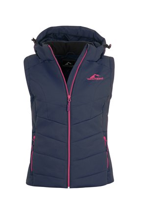KRAFLA - Waistcoat - navy pink
