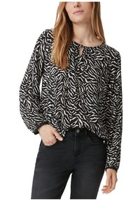 comma casual identity Bluse - schwarz