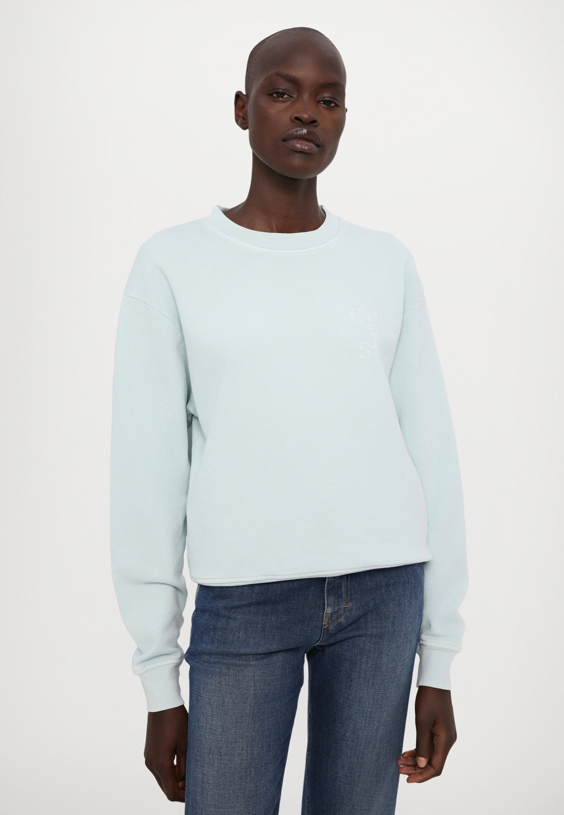 CLOSED CREW NECK CROPPED - Jumper - stone beige/beige