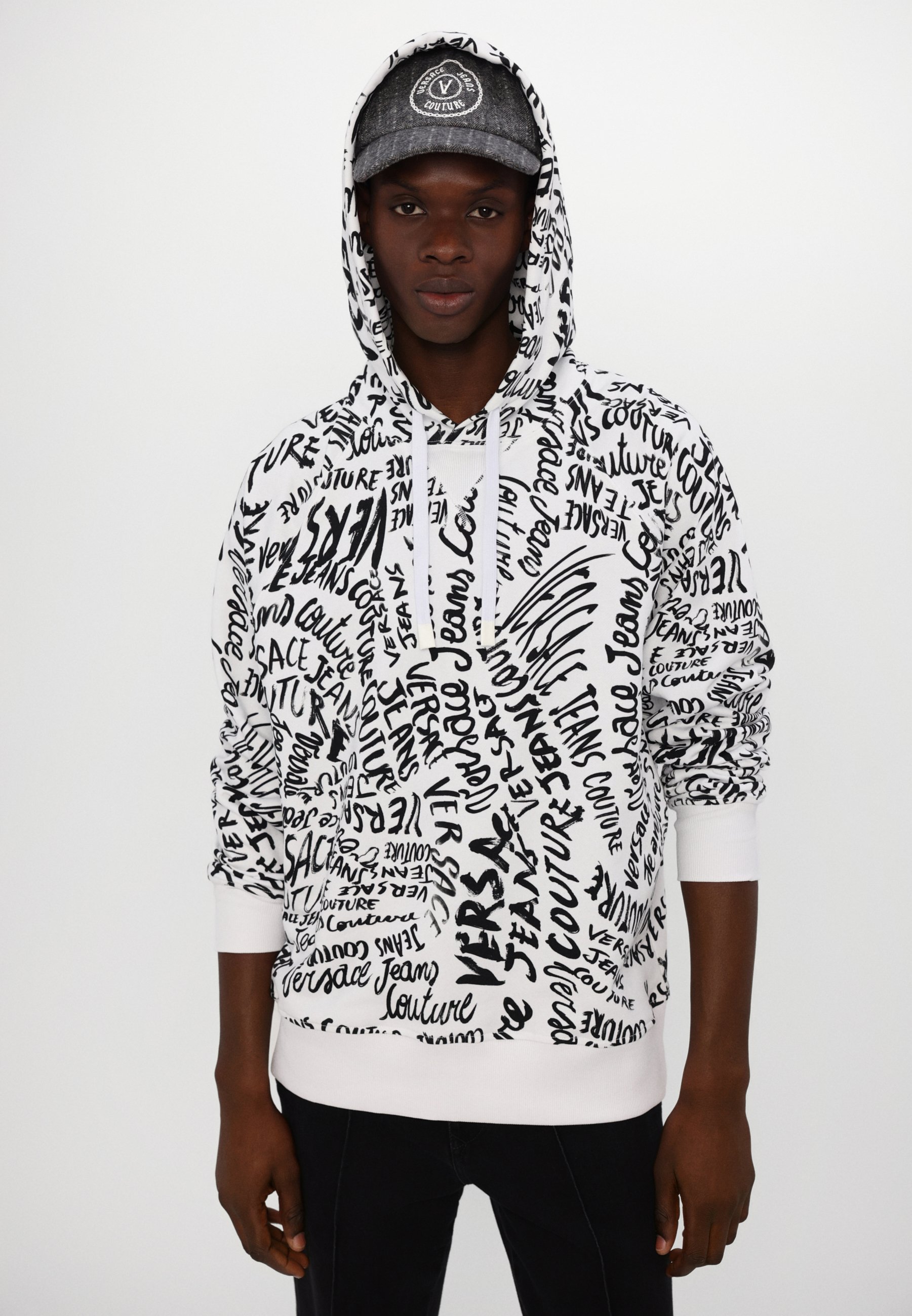 スウェット・トレーナー Versace Jeans Couture Sweatshirt With Logomania Print VERSACE JEANS COUTURE - COTTON SWEATSHIRT WITH LOGOMANIA